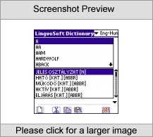 LingvoSoft Dictionary English <-> Hungarian for Palm OS Screenshot